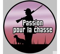 Passion De La Chasse Nature - 20cm - Sticker/Autocollant