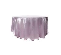Passion Decor Nappe Ronde Satin Vieux Rose - Nappe de Table Ronde Satin 280cm, Nappe Satinée Ronde Rose Pale, Décoration Table Mariage, Réceptions
