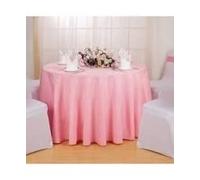 Passion Decor Nappe Ronde Unie 280 CM Bleu Roi (Rose pâle)