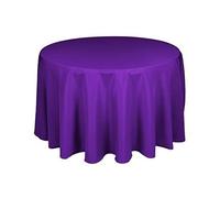 Passion Decor Nappe Ronde Unie 280 CM (Violet), Mariage Anniversaire Soiree Bapteme Fete