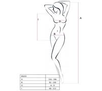 Passion - femme bs035 bodystocking blanc taille unique