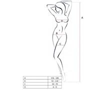 Passion - femme bs046 bodystocking noir taille unique