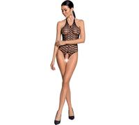 Passion BS087 - Body en résille transparent (noir) - S-L