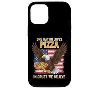 Passion Pizza Slice - Drapeau américain et Pizzas Pepperoni Coque pour iPhone 12/12 Pro