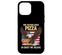 Passion Pizza Slice - Drapeau américain et Pizzas Pepperoni Coque pour iPhone 12 Pro Max