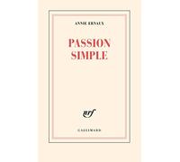 Passion simple - Prix Nobel de Littérature 2022
