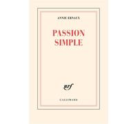 Passion simple - Prix Nobel de Littérature 2022