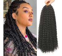Passion Twist Hair,meche passion twist, 6 Packs 18inch Crochet Braids Meches for Long Bohemian Hair Tressage YDDM Passion Extensions de cheveux synthétiques(2#, 6Packs-Pack Économique) meche twist