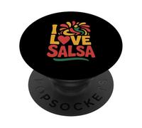 Passionate I Love Salsa Dance Groove PopSockets PopGrip Adhésif