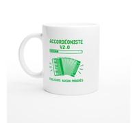 PassionCadeau Mug Accordéoniste V2.0 Toujours Aucun Progrès | Mug Humour Accordéoniste - Idée Cadeau Originale