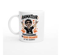 PassionCadeau Mug Animateur Professionnel du Bazar Organisé et des Sourires | Mug Rigolo Animateur - Idée Cadeau Originale