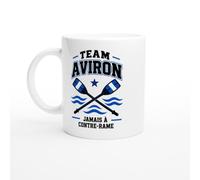 PassionCadeau Mug Aviron Team Aviron Jamais à Contre-Rame | Tasse Fun Aviron - Idée Cadeau Originale