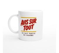 PassionCadeau Mug Avis sur Tout Ça Fait Partie du Charme | Mug Fun Donneur de Leçons - Idée Cadeau Originale