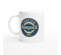 PassionCadeau Mug Banque Certifié Banquier Pro