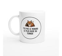 PassionCadeau Mug Blague Humour T'es Pas Le Renard Le Plus Rusé Du Terrier