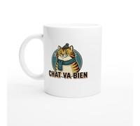 PassionCadeau Mug Chat Humour Chat Va Bien