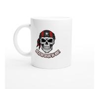 PassionCadeau Mug Crâne Pirate Rockeur Jusqu'au Bout