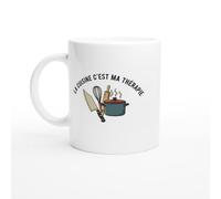 PassionCadeau Mug Cuisinier Humour La Cuisine C'est Ma Thérapie