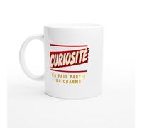 PassionCadeau Mug Curiosité Ça Fait Partie du Charme | Mug Drôle Curieux - Idée Cadeau Originale