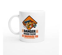 PassionCadeau Mug Danger Risque Élevé de Mauvaise Foi | Tasse Fun Mauvais Joueur - Idée Cadeau Originale
