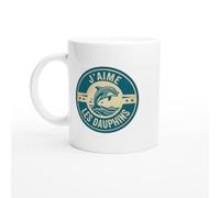 PassionCadeau Mug Dauphin Humour Animal J'aime Les Dauphins