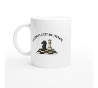 PassionCadeau Mug Echecs Humour Les Échecs C'est Ma Thérapie