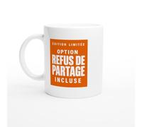 PassionCadeau Mug Édition Limitée Option Refus de Partage Incluse | Mug Rigolo Gourmand - Idée Cadeau Originale