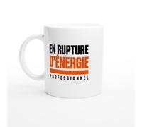 PassionCadeau Mug en Rupture d'Énergie Professionnel | Mug Humour Insomniaque - Idée Cadeau Originale