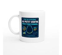 PassionCadeau Mug État du Système au Petit Ventre Mais Fonctionnel | Mug Humour Bedaine - Idée Cadeau Originale