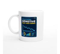 PassionCadeau Mug État du Système Démotivé Mais Fonctionnel | Mug Fun Boulot - Idée Cadeau Originale