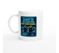 PassionCadeau Mug État du Système Expert en Délégation Mais Fonctionnel | Mug Fun Chef d'Équipe - Idée Cadeau Originale