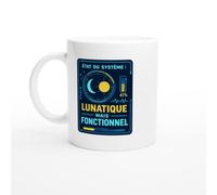PassionCadeau Mug État du Système Lunatique Mais Fonctionnel | Mug Humour Lunatique - Idée Cadeau Originale