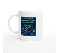PassionCadeau Mug État du Système Muet Avant le Café Mais Fonctionnel | Tasse Fun Réveil Difficile - Idée Cadeau Originale