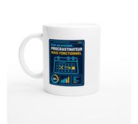 PassionCadeau Mug État du Système Procrastinateur Mais Fonctionnel | Mug Drôle Procrastinateur - Idée Cadeau Originale