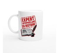 PassionCadeau Mug Expert Autoproclamé En Histoire | Mug Humour Historien - Idée Cadeau Originale