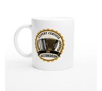PassionCadeau Mug Expert Certifié En Accordéon | Mug Fun Accordéoniste - Idée Cadeau Originale