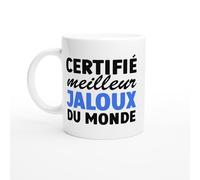 PassionCadeau Mug Fun Homme Humour Certifié Meilleur Jaloux du Monde - Mug humour - tasse anniversaire - idée cadeau homme - tasse fun original
