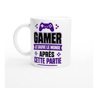 PassionCadeau Mug Gamer Je Sauve le Monde Après Cette Partie | Mug Rigolo Gamer - Idée Cadeau Originale