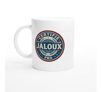 PassionCadeau Mug Homme Drole Certifié Jaloux Pro