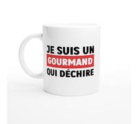PassionCadeau Mug Humour Homme Je Suis Un Gourmand Qui Déchire - Mug humour - tasse anniversaire - idée cadeau homme - tasse fun original