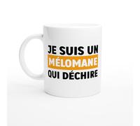 PassionCadeau Mug Humour Homme Je Suis Un Mélomane Qui Déchire - Mug humour - tasse anniversaire - idée cadeau homme - tasse fun original