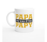 PassionCadeau Mug Humour Papa tu vas être papy - Annonce Grossesse