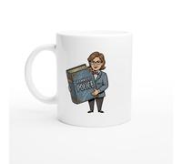 PassionCadeau Mug Humour prof de francais grammaire police