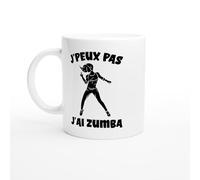 PassionCadeau Mug J’Peux Pas J’ai Zumba - Tasse Cadeau Zumba - Idée Cadeau Danse Fitness - Mug Original Cours de Zumba