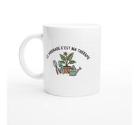PassionCadeau Mug Jardin Humour Le Jardinage C'est Ma Thérapie