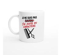 PassionCadeau Mug Je Ne Suis Pas Barbu J'Ai Juste du Caractère | Mug Fun Barbu - Idée Cadeau Originale Homme