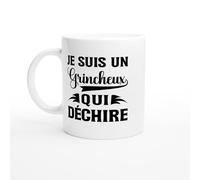 PassionCadeau Mug Je Suis un Grincheux qui Déchire - Tasse Humour Homme - Idée Cadeau Drôle - Mug Original Râleur