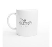 PassionCadeau Mug Kayak Eaux Vives | Mug Rigolo Kayakiste - Idée Cadeau Originale
