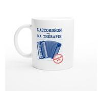 PassionCadeau Mug L'Accordéon Ma Thérapie | Mug Humour Accordéoniste - Idée Cadeau Originale