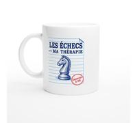 PassionCadeau Mug Les Échecs Ma Thérapie | Mug Rigolo Joueur d'échecs - Idée Cadeau Originale